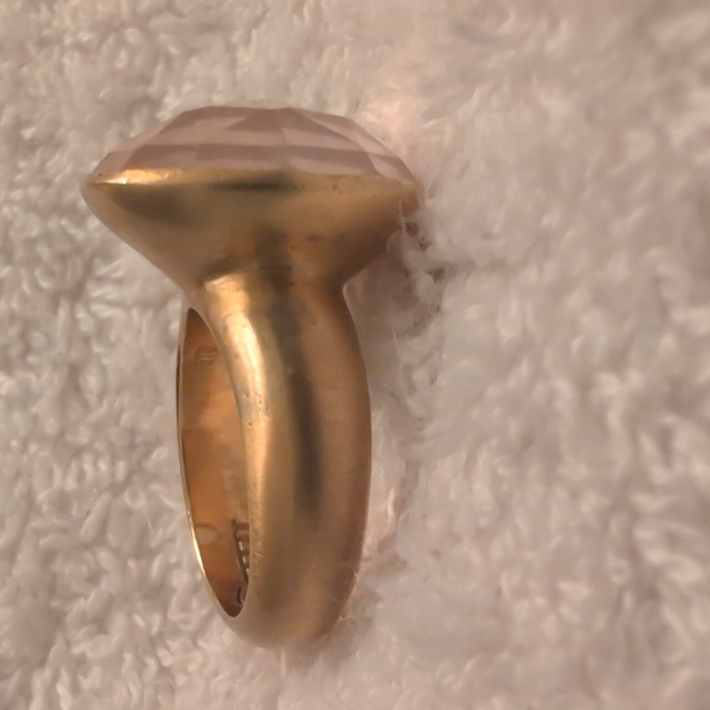 Ananda Soul Gold and Rose Quartz Women's Ring | *Fast Shipping* - Picture 4 of 8